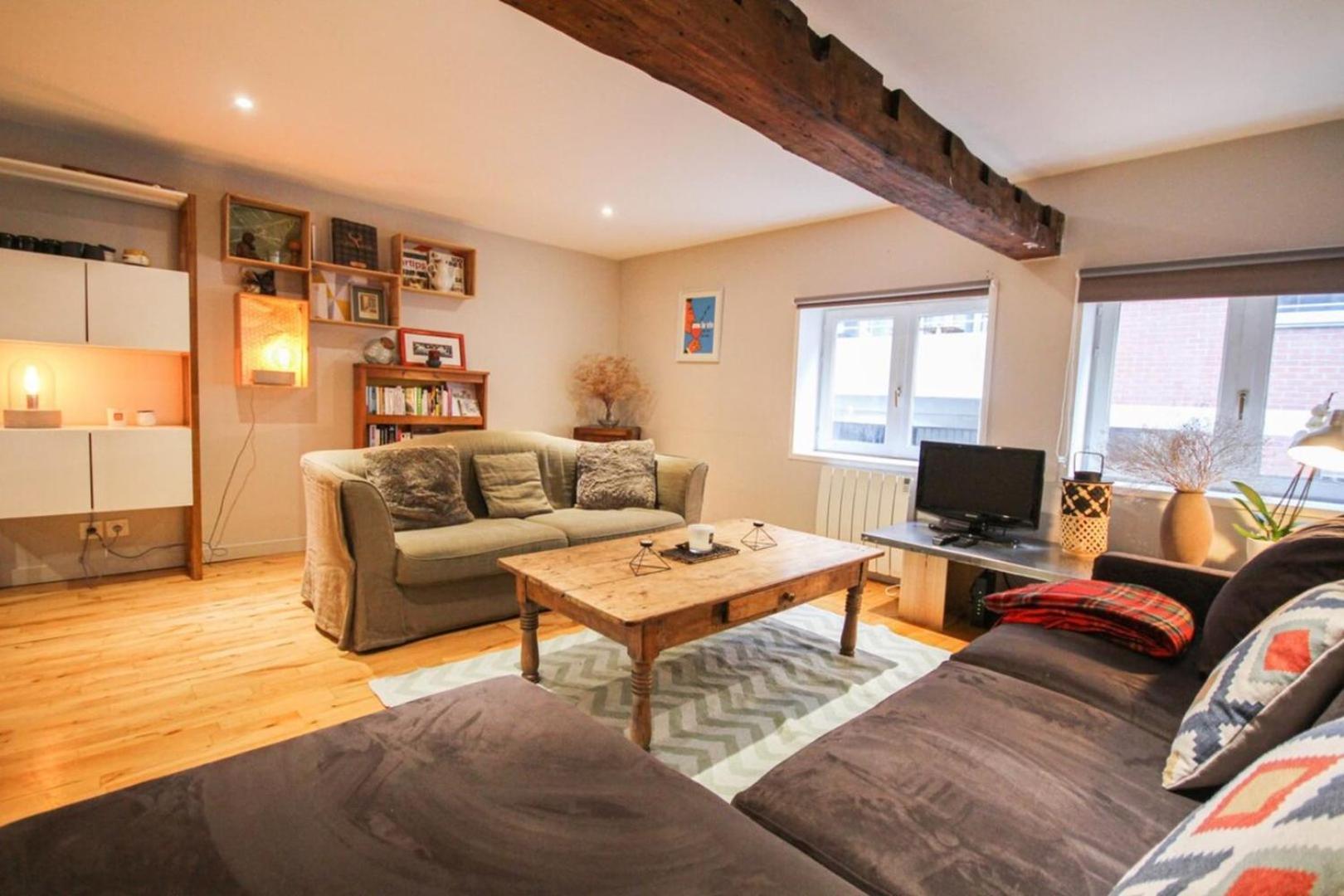 Duplex In The Heart Of Old Lille Terrace + Parkingアパートメント エクステリア 写真