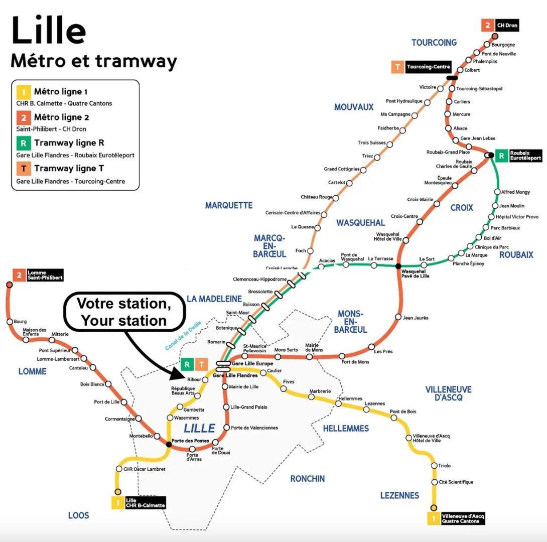 Duplex In The Heart Of Old Lille Terrace + Parkingアパートメント エクステリア 写真