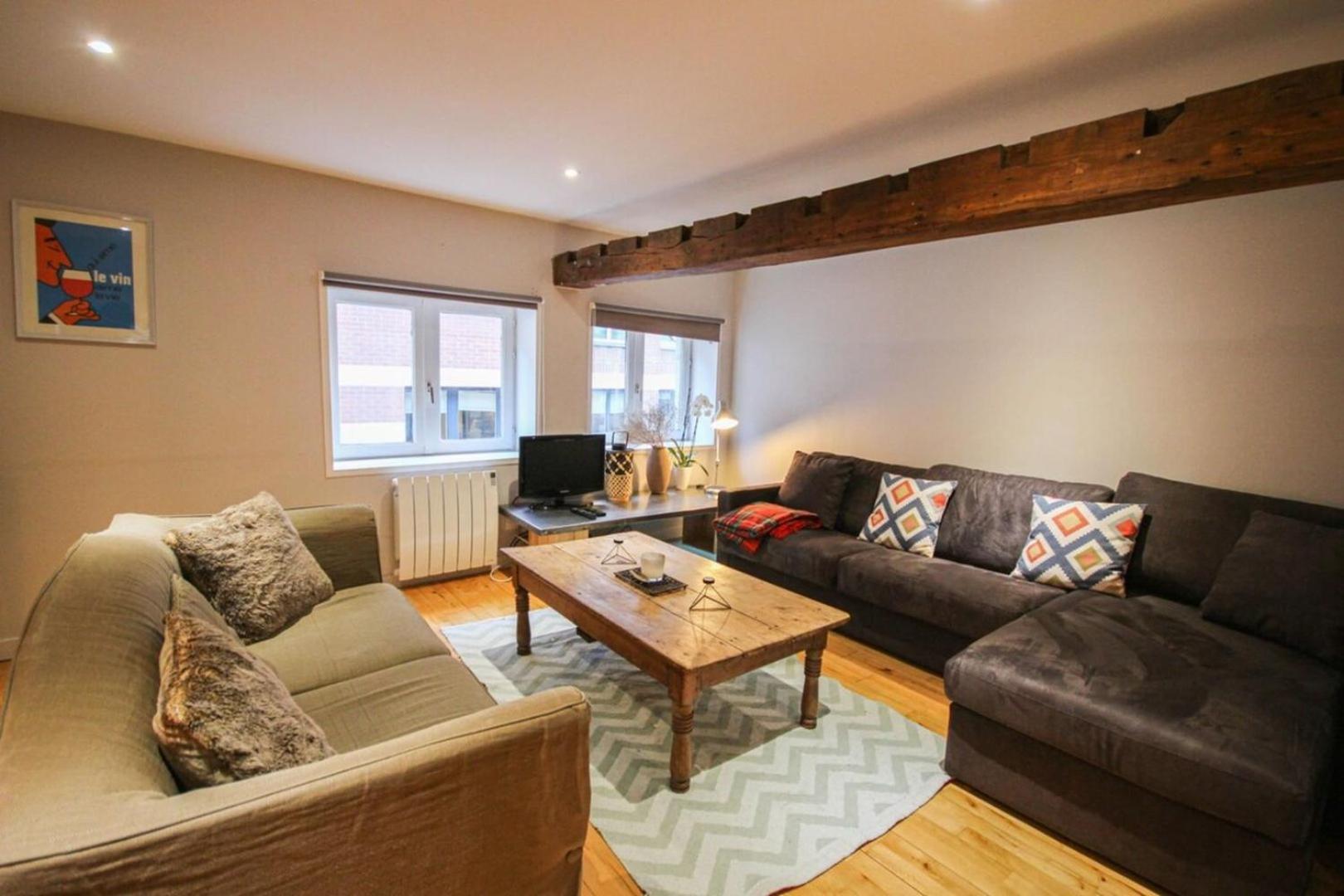 Duplex In The Heart Of Old Lille Terrace + Parkingアパートメント エクステリア 写真