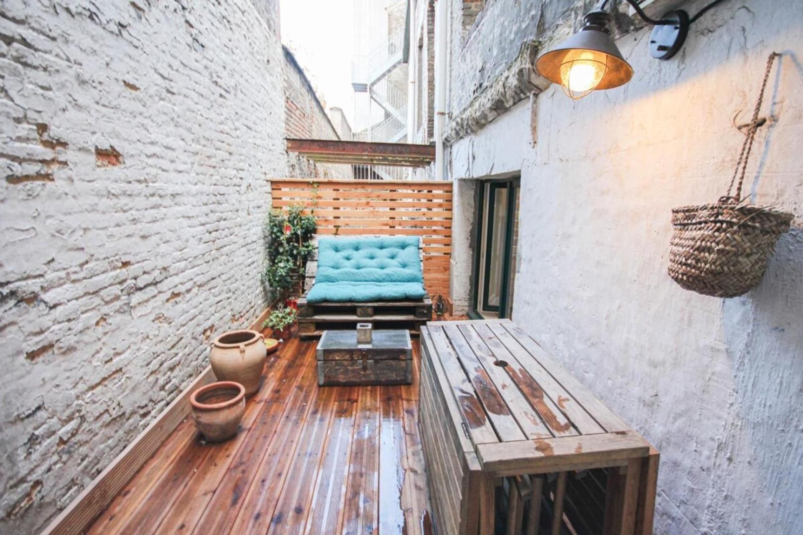 Duplex In The Heart Of Old Lille Terrace + Parkingアパートメント エクステリア 写真